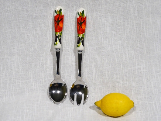 Salatbesteck Tomate Olive