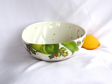 Schüssel Weihnachtsdekor Ø 23 cm Dekor grüne Schleife