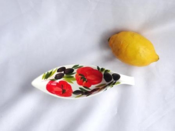 Antipastiera-Schiffchen Tomate Olive