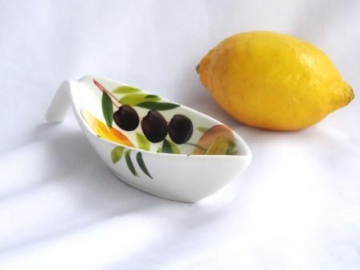 Antipastiera-Schiffchen Limone Olive