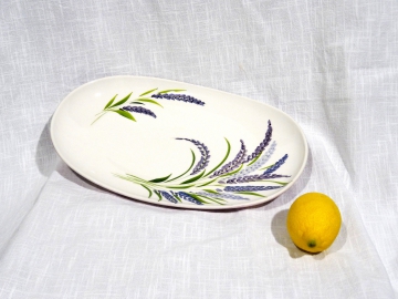 Platte Lavendel oval 33 x 20 cm